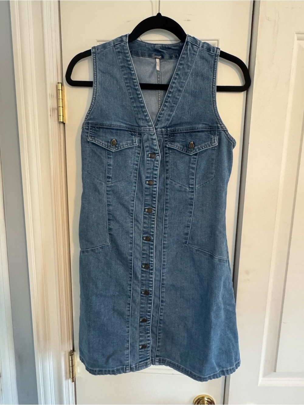 free people denim dress